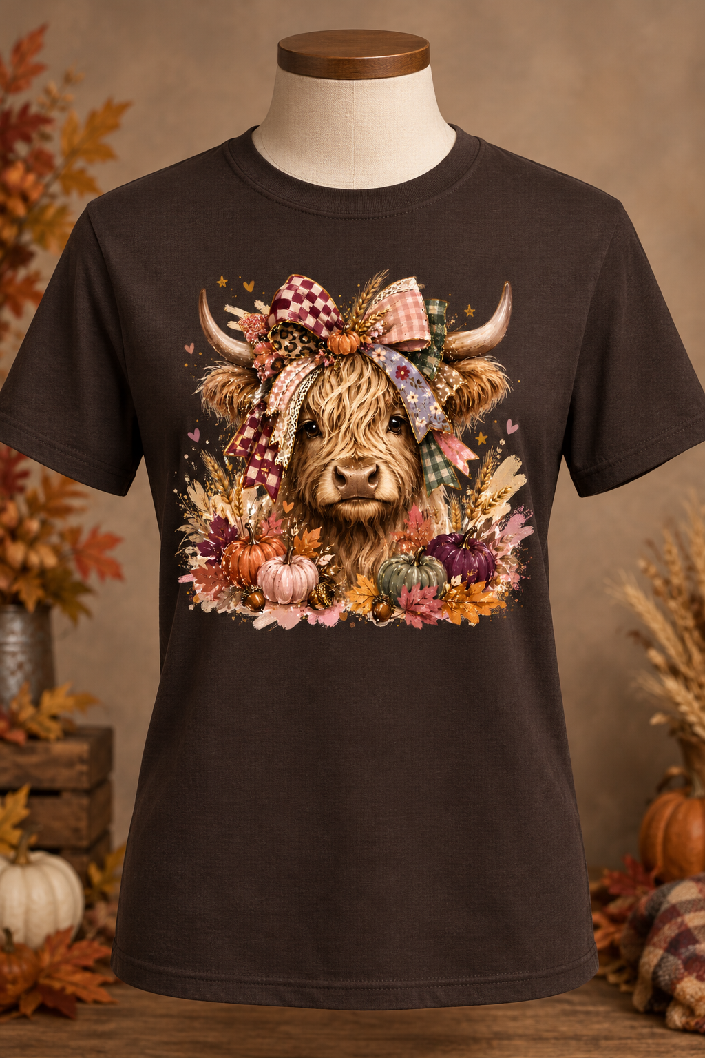 Dark brown shirt mockup